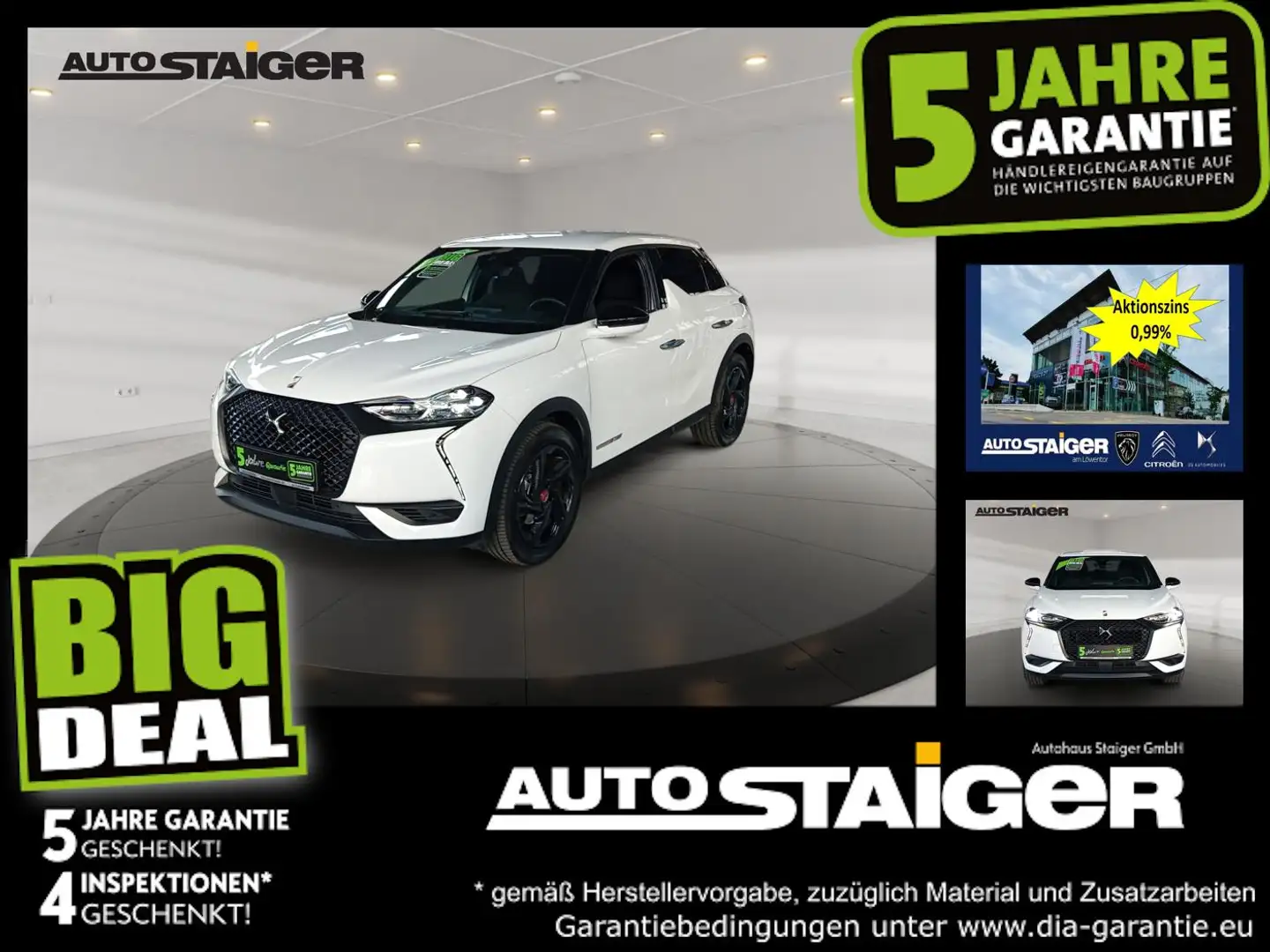 DS Automobiles DS 3 DS3 E-Tense Alcantara+LED+Navi+Standh.+KeyLess Weiß - 1