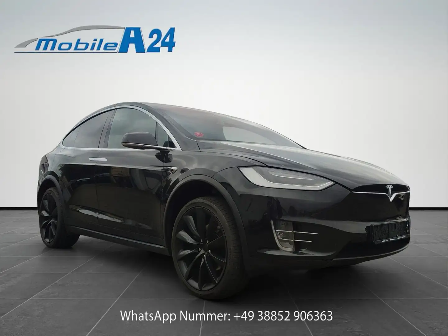 Tesla Model X 100D NP 141T 7-SITZER AUTOPILOT 22 AHK Zwart - 1