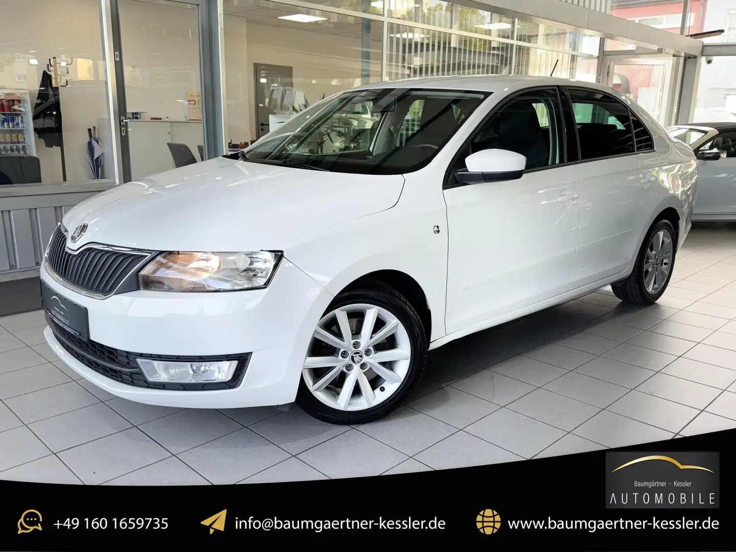 Skoda Rapid/Spaceback Elegance 1.4 16V TSI NAVI TEMPOMAT PDC Beyaz - 1