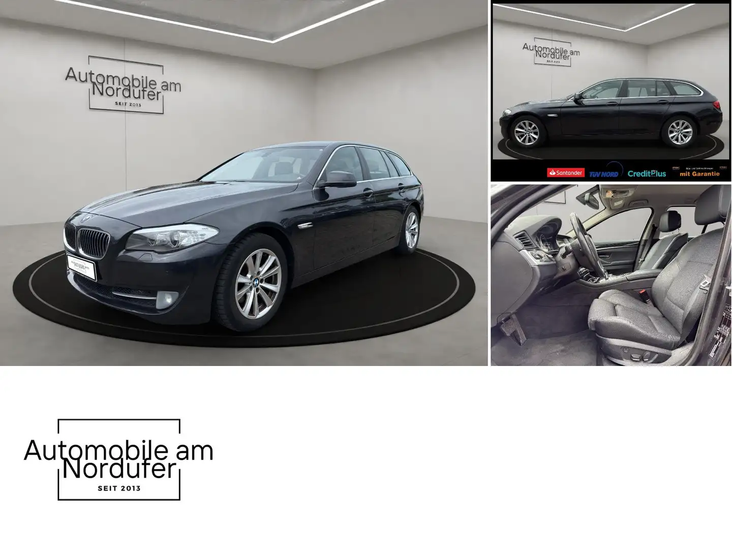 BMW 520 d touring-1Hand-Scheckheft-Leder-BiXenon-Navi-PDC Grau - 2