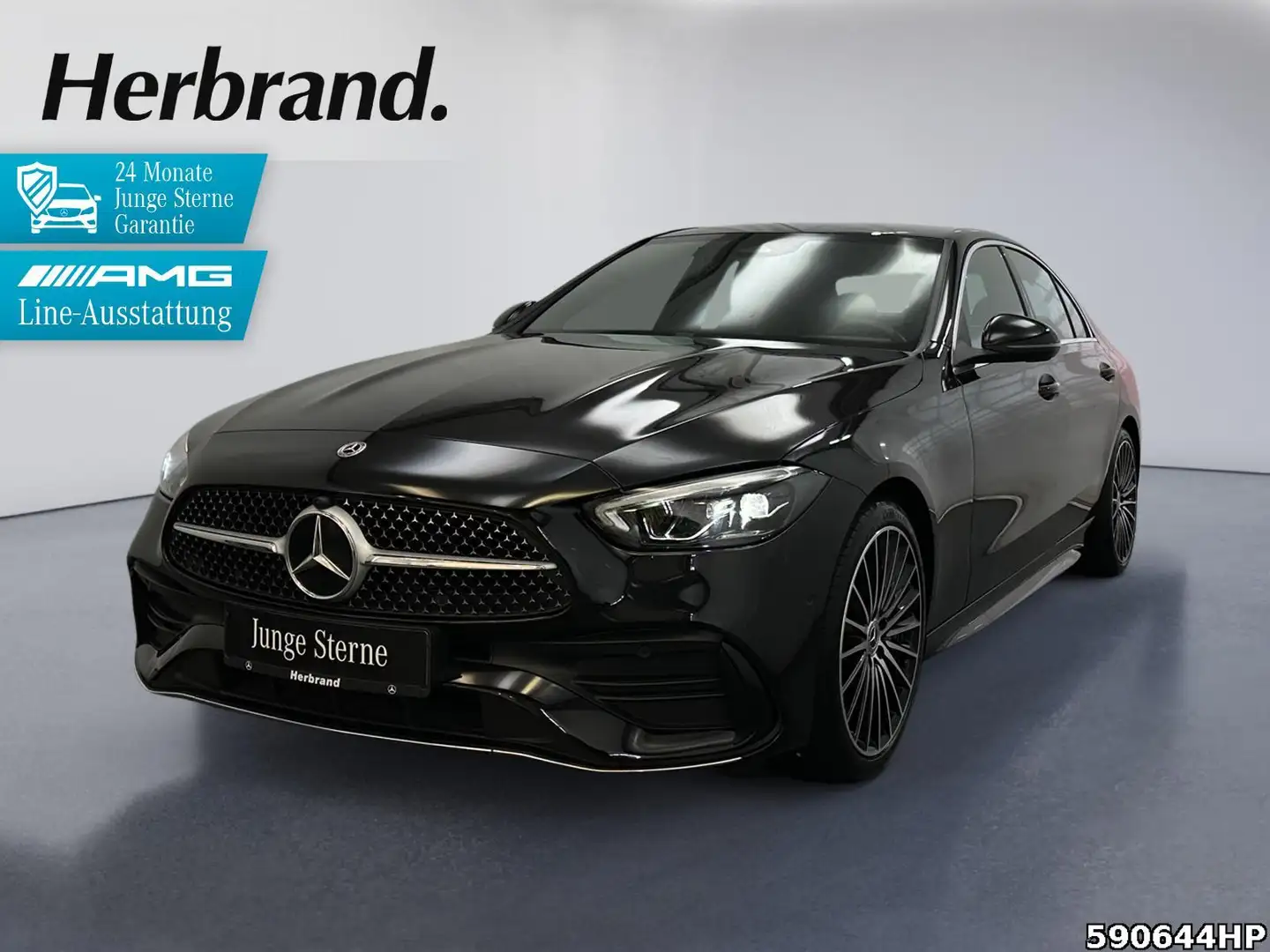 Mercedes-Benz C 220 d AMG Burmester 3D 19" Vielspeiche CarPlay Schwarz - 1