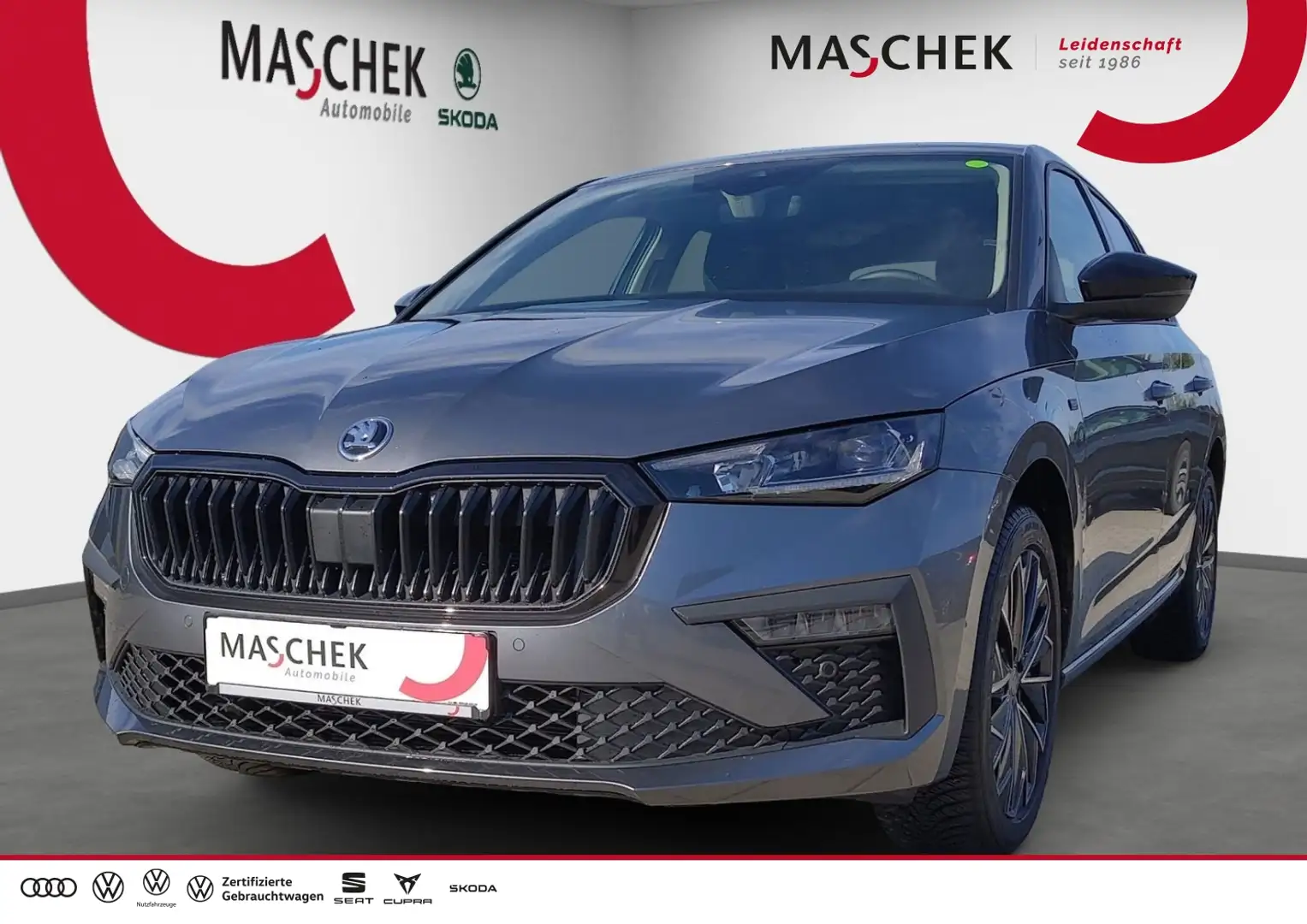 Skoda Scala Selection 1.0 TSI RearView Sitzh. SmartLink LED LE Grau - 1