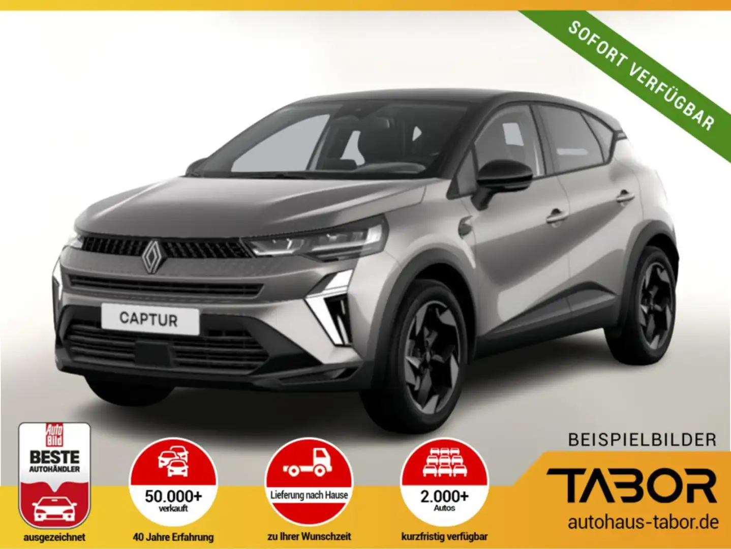 Renault Captur Techno Eco-G 100 Kam SHZ PDC Nav Grau - 1