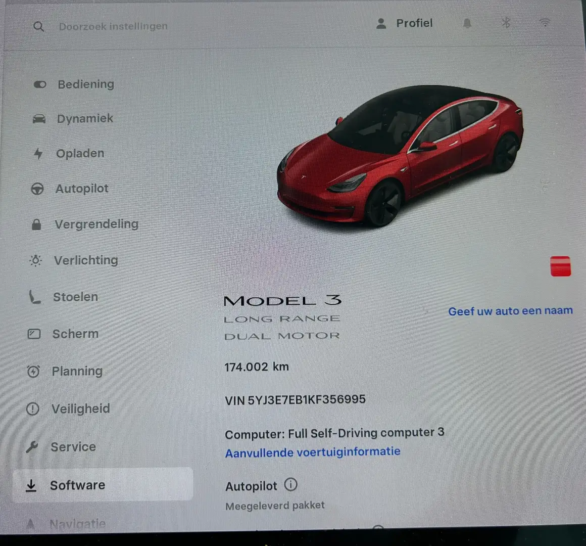 Tesla Model 3 Long Range AWD 75 kWh 86% SOH Trekhaak (1.000kg) Rood - 2