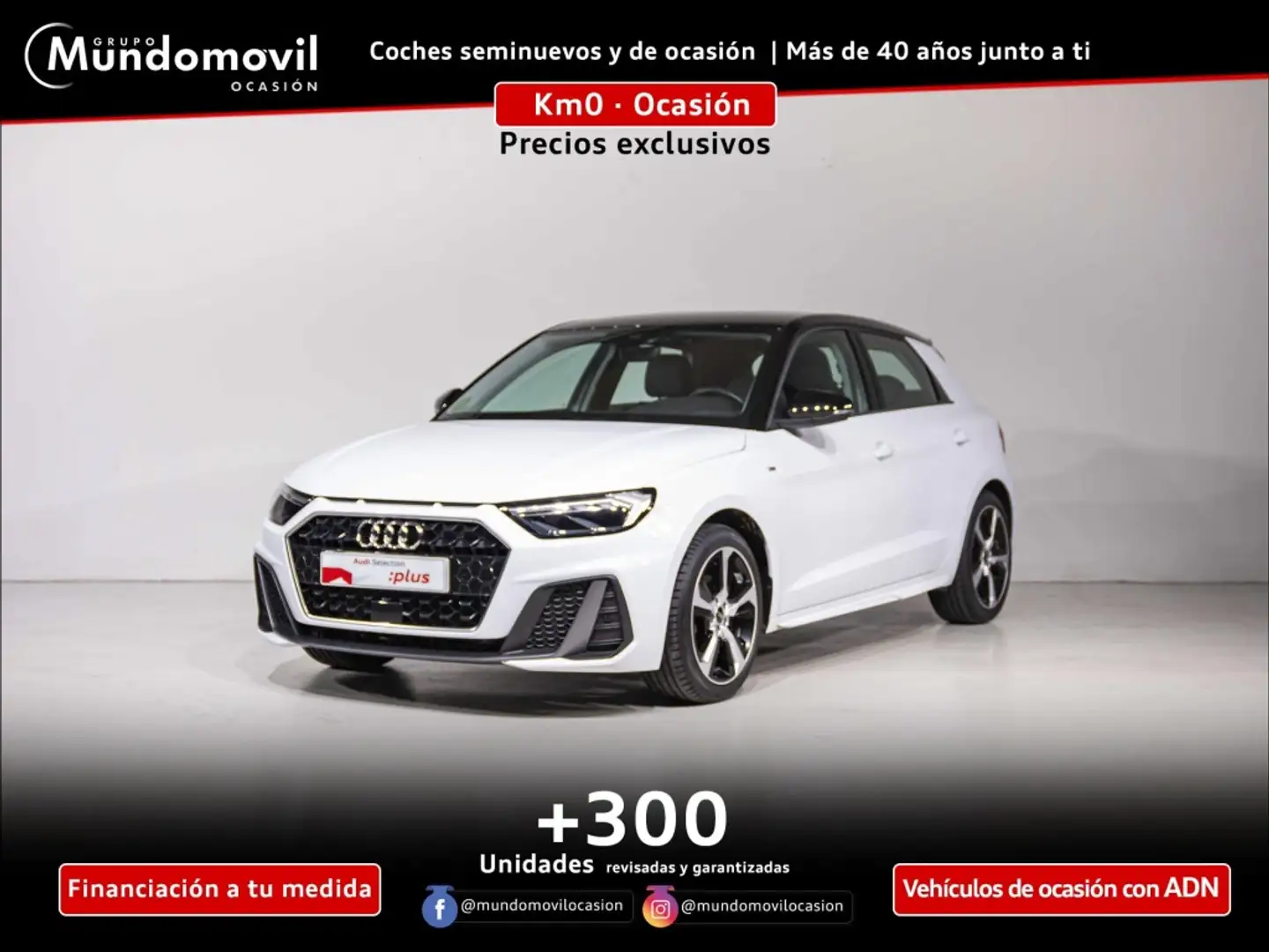 Audi A1 1.0 30 TFSI S TR ADRENAL BLACK SPORTBACK 5P Blanco - 1
