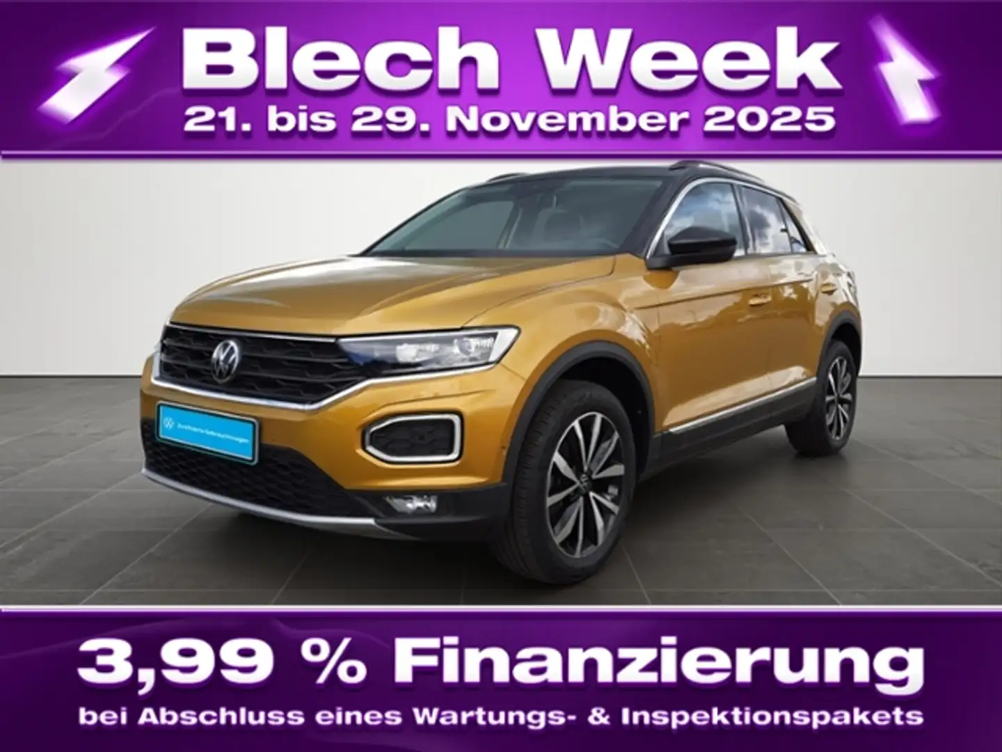 Volkswagen T-Roc 1.5TSI DSG Style LED/AHK/Kamera/App Gelb - 1