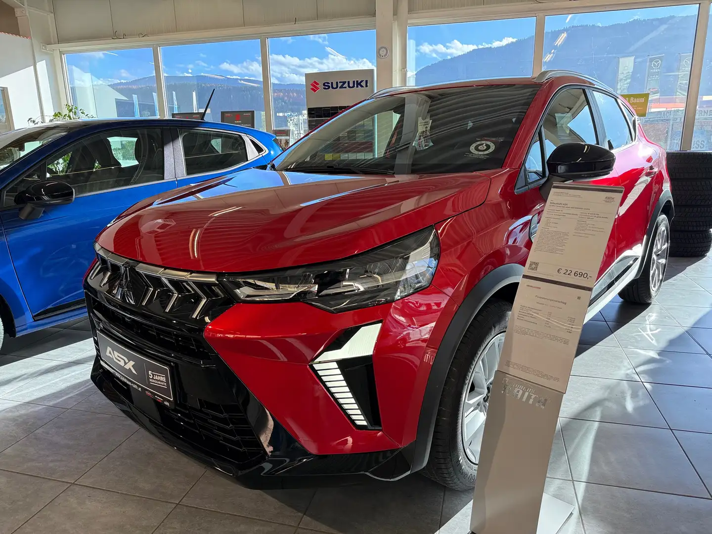 Mitsubishi ASX 1,0 MPI-T Invite YUKI AS&G WINTERRÄDER GRATIS Rot - 1