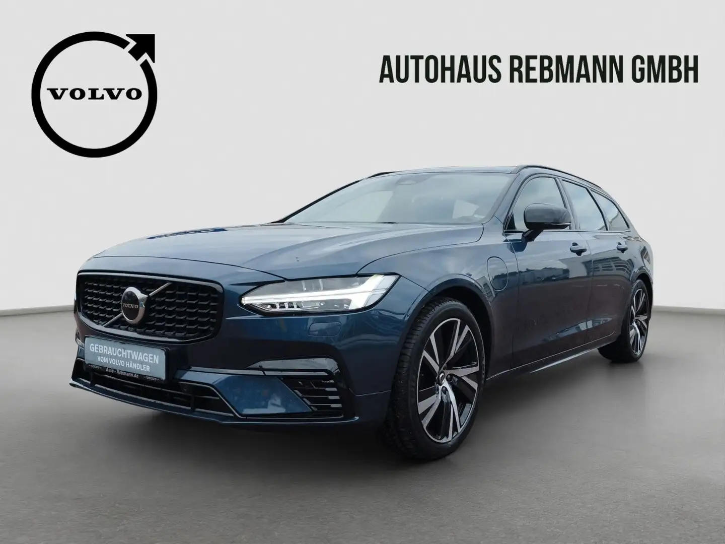 Volvo V90 T8 Ultimate Dark Recharge Plug-In Hybrid Bleu - 1