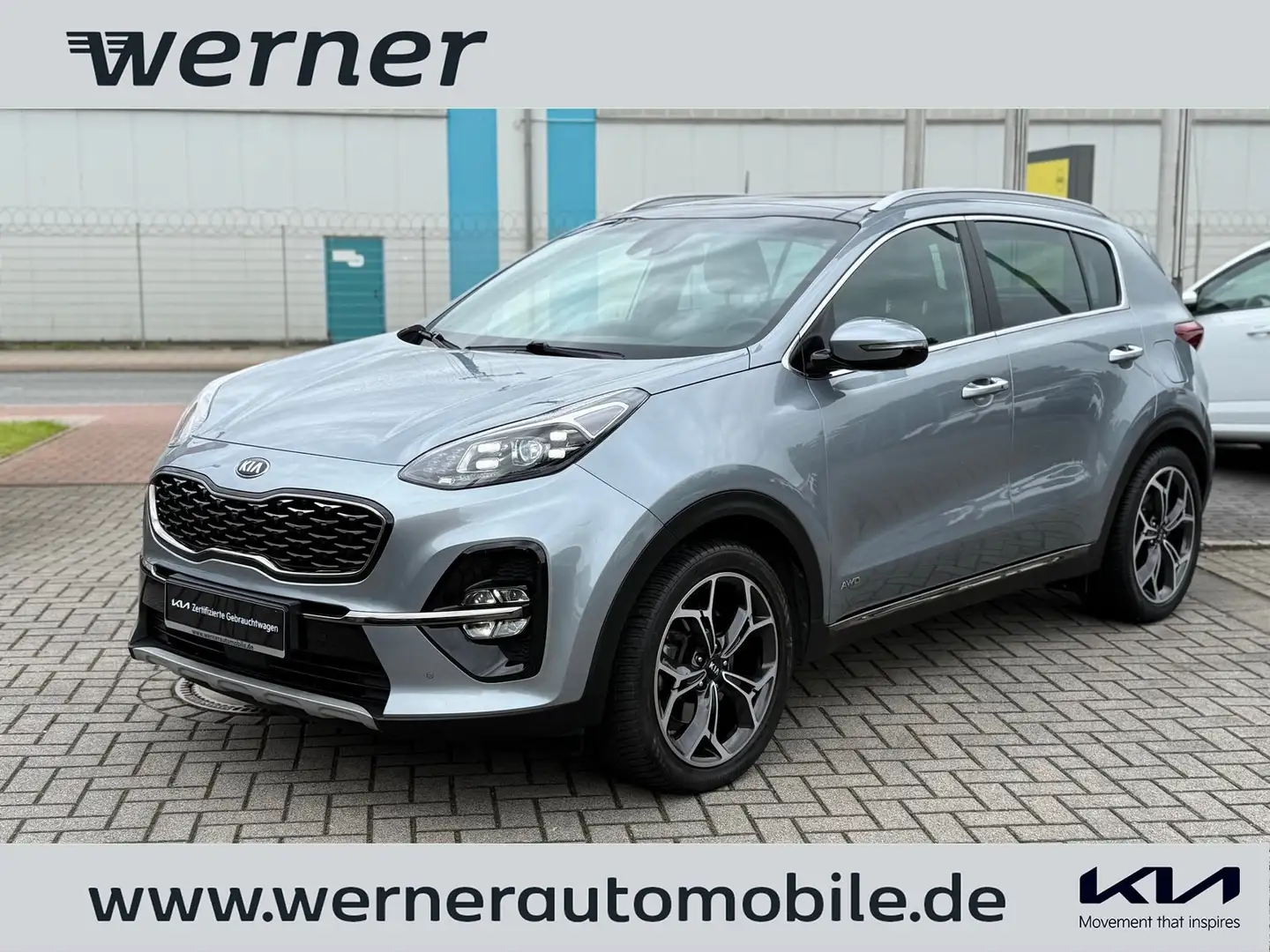 Kia Sportage 2.0 CRDi 48VGT-L~Pano~AHK~Leder~Techno~ Argent - 1