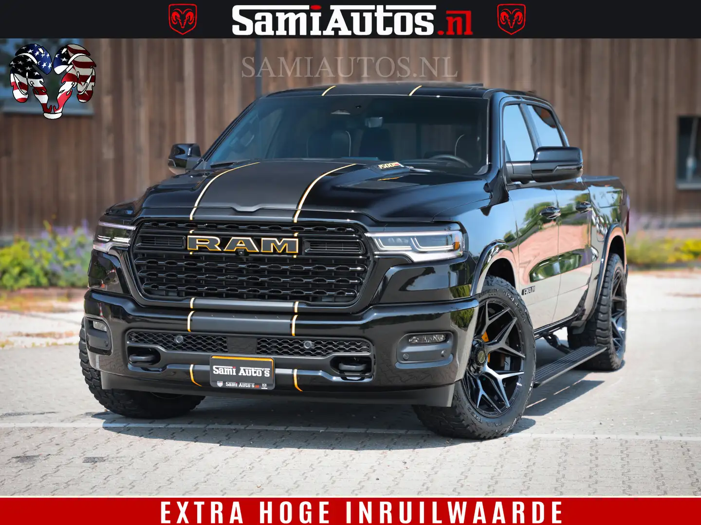 Dodge RAM 1500 Limited Night H.O 540HP 706Nm | Massage + Ful Negro - 1