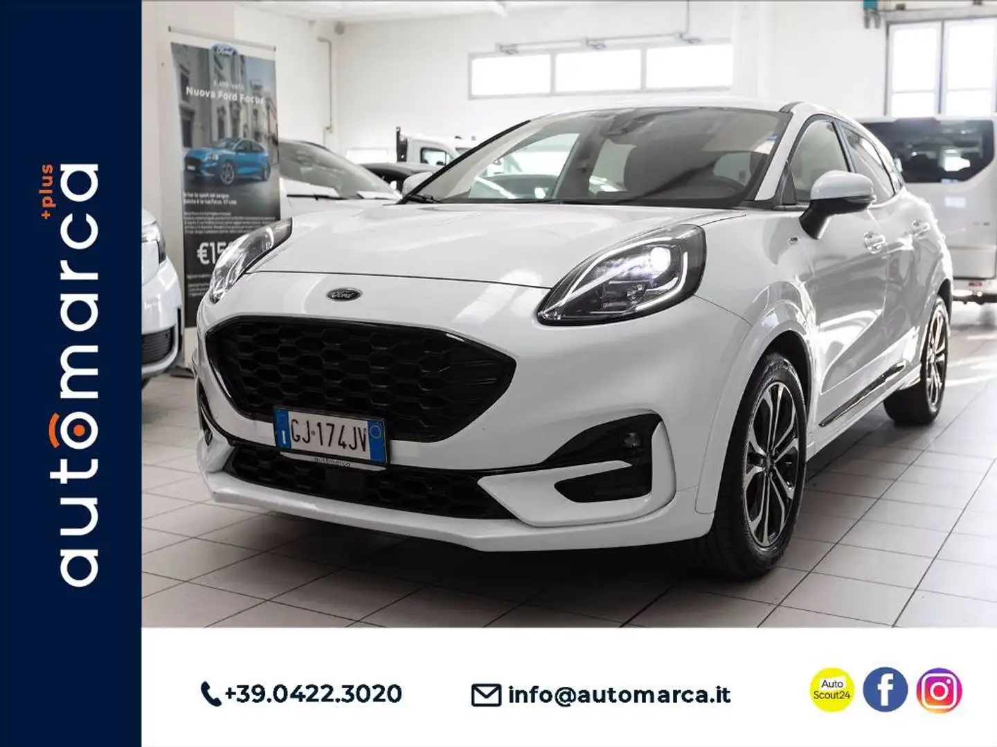 Ford Puma 1.0 ecoboost h ST-Line s&s 125cv Bianco - 1