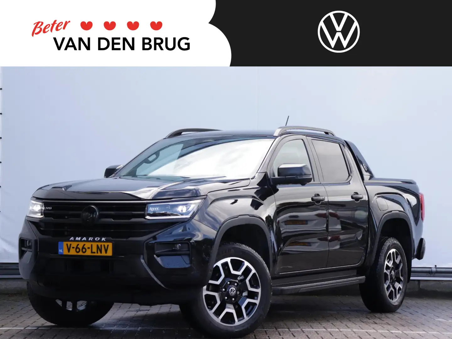 Volkswagen Amarok 3.0 TDI V6 240PK 4Motion Aventura Plus Cabine | 36 Zwart - 1