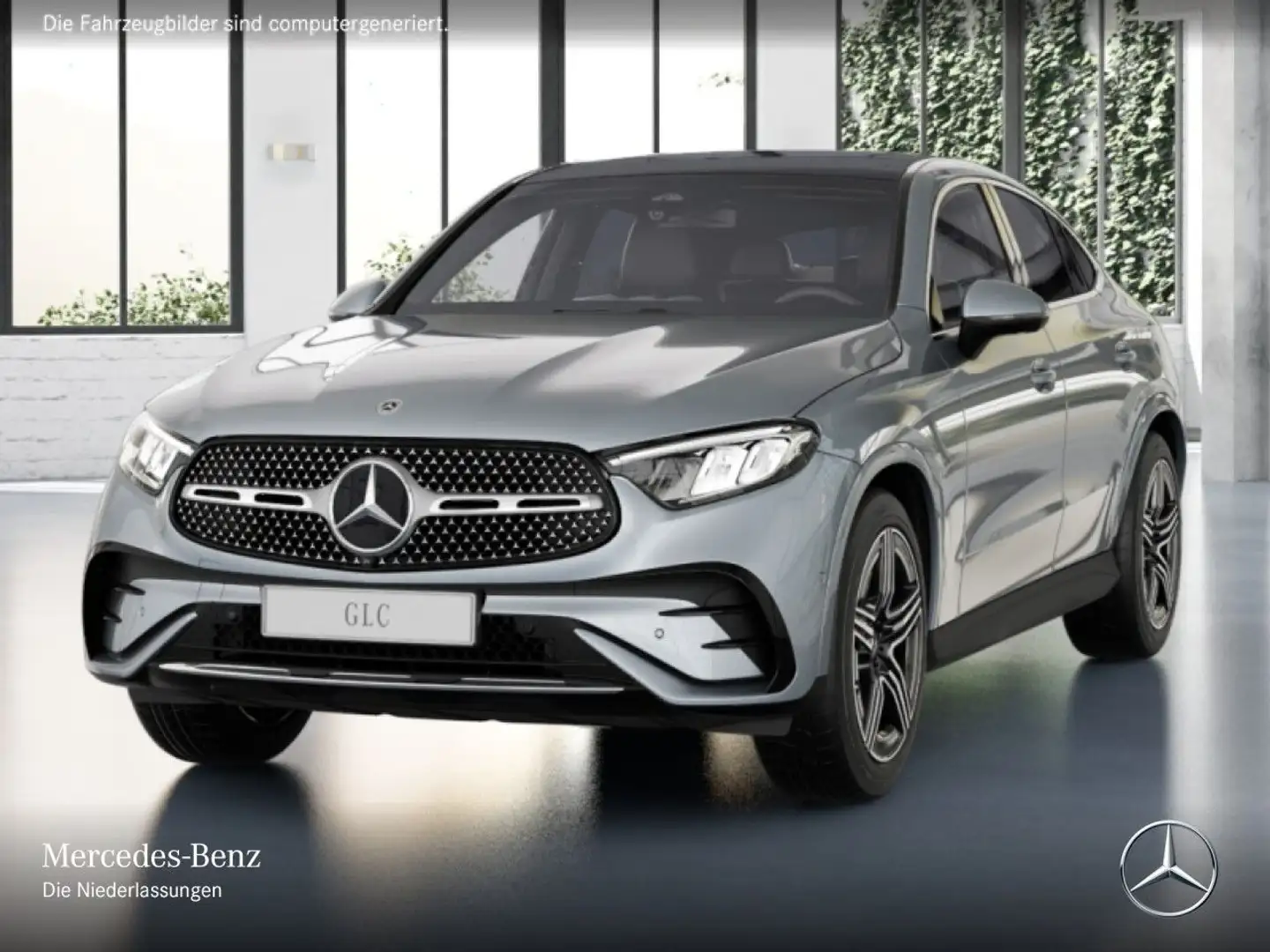 Mercedes-Benz GLC 200 4M AMG+PANO+360+AHK+LED+TOTW+KEYLESS+9G Silber - 2