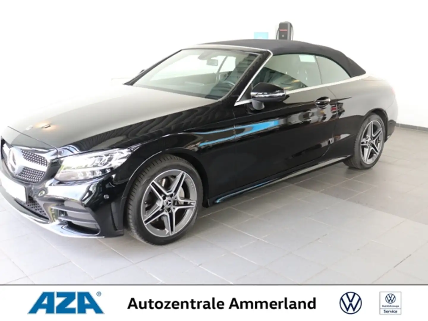 Mercedes-Benz C 450 C180 Cabrio AMG-Line*Navi*EPH*SIH*Tempomat*LED* K Noir - 1