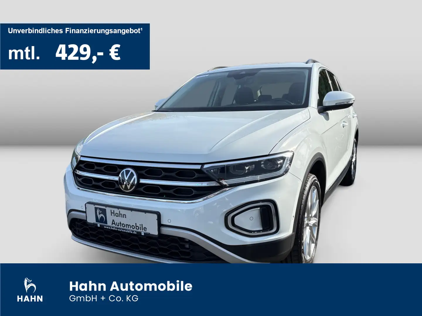 Volkswagen T-Roc 1.5TSI DSG Style LED Nav Leder CAM ACC APP Weiß - 1