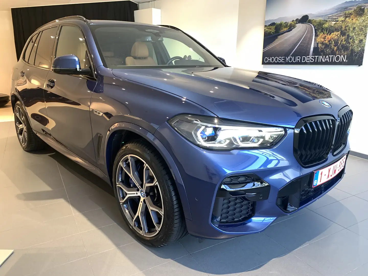 BMW X5 xDrive45e M-pack Laser - Trek - Pano - HeadUp -30g Bleu - 2
