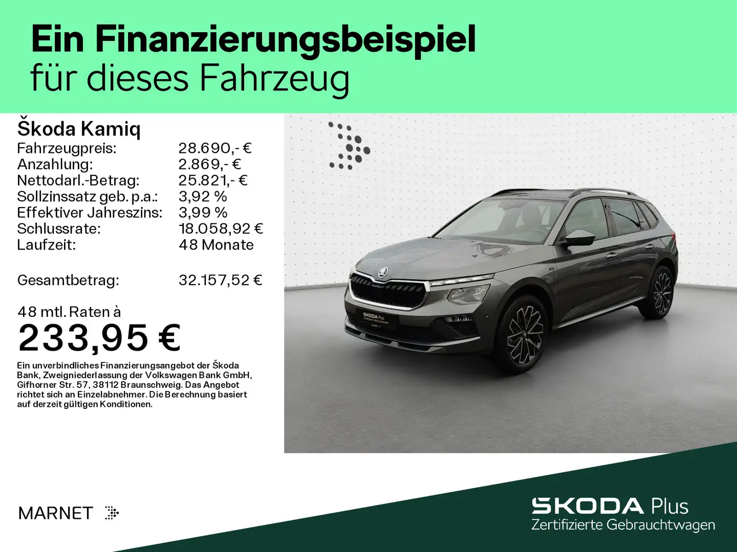 Skoda Kamiq 1.5 TSI DSG TOUR*MATRIX*AHK*PANO*KAMERA*SH Grau - 2