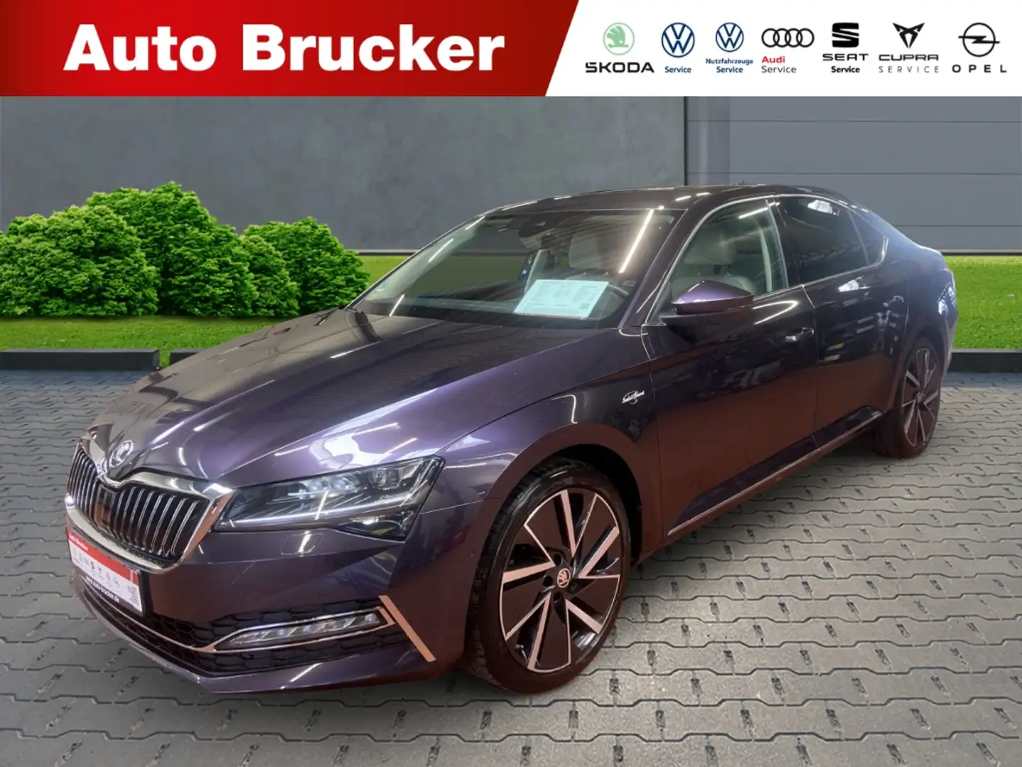 Skoda Superb L&K 1.5 TSI ACT+Anhängerkupplung+Navi+Alufelgen+LE Violett - 1