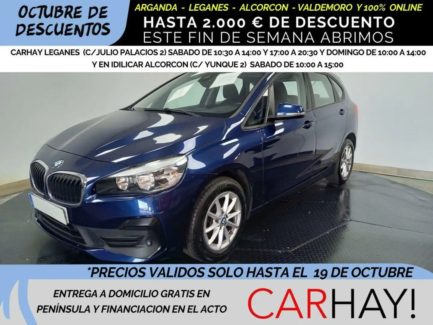 BMW 216 D ADBLUE (EU6D-TEMP) Azul - 1