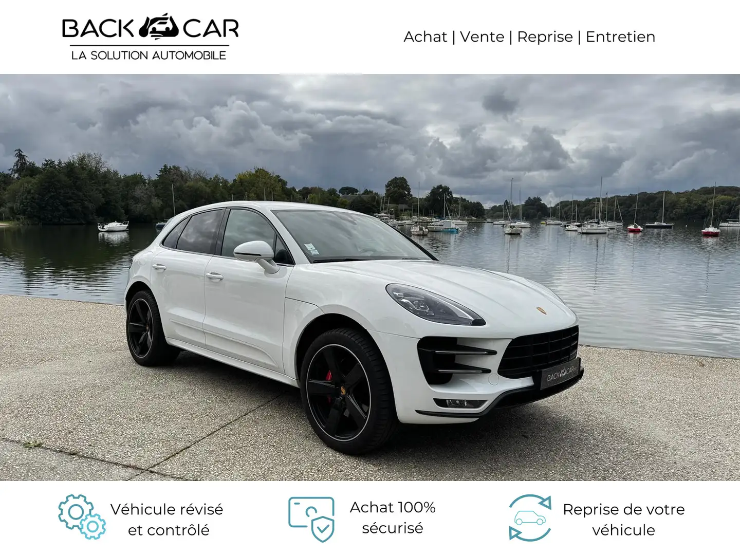 Porsche Macan Turbo 3.6 V6 400 ch PDK White - 1