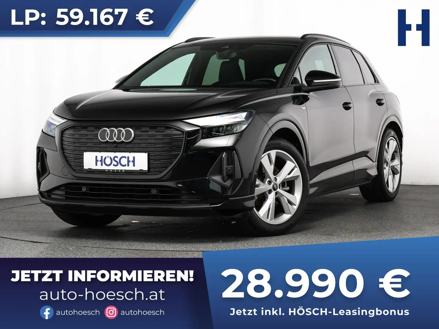 Audi Q4 e-tron 35 2x S-LINE BLACK  ACC HEAD-UP -51% Schwarz - 1