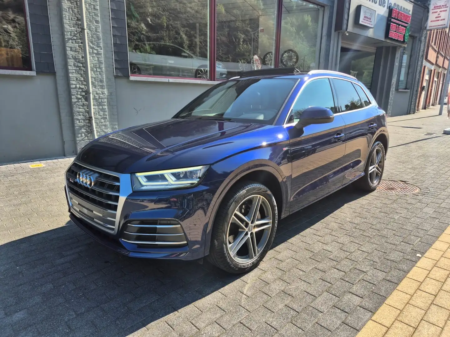Audi Q5 2.0 TDi QUATTRO SPORT S TRONIC S-LINE TOIT OUVRANT Blauw - 1