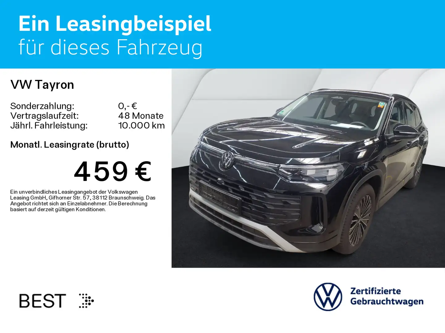 Volkswagen Tayron 1.5 eTSI DSG LIFE*7-SITZER*AHK*KAMERA*NAV Noir - 2
