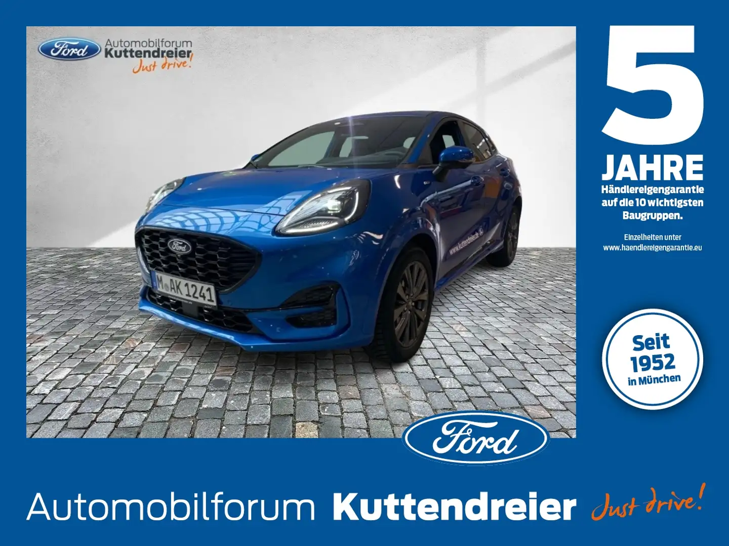 Ford Puma ST-Line X Mild Hybrid Automatik 360°Kamera Blau - 1