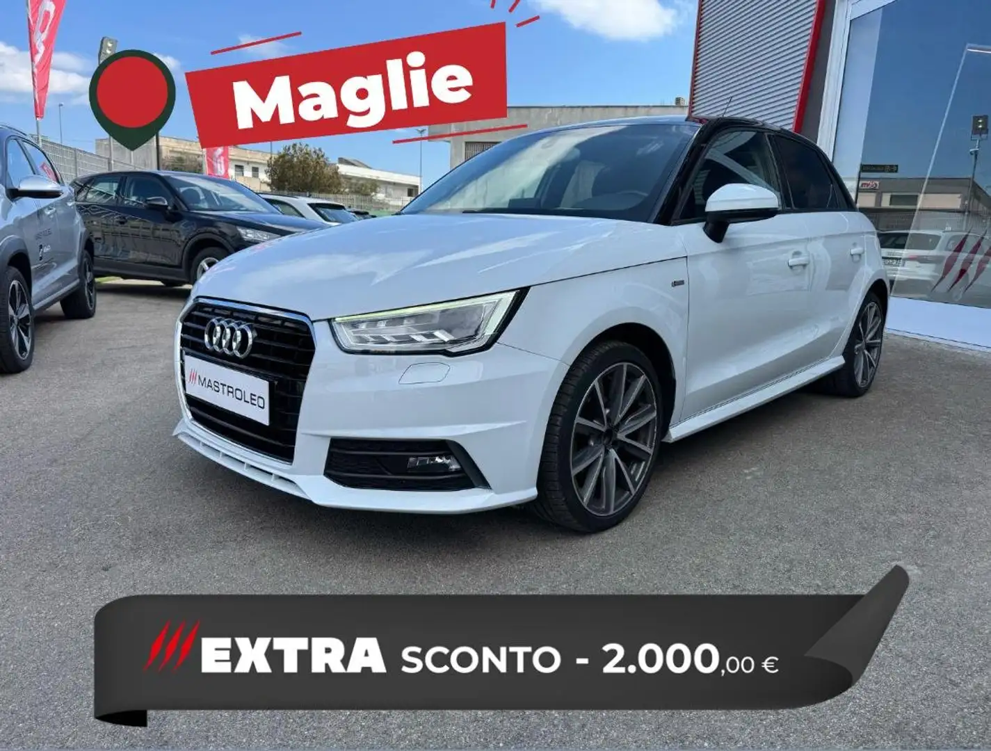 Audi A1 A1 Sportback 1.4 tdi Admired ,Chilometri Certifica Bianco - 1