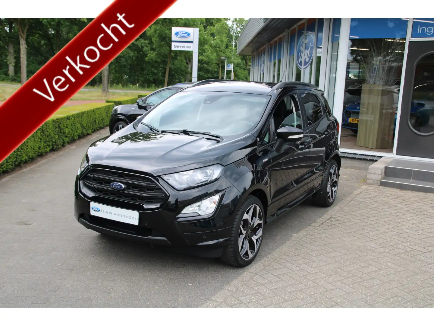Ford EcoSport 1.0 EcoBoost 125 PK ST-Line CAMERA | BLIS | WINTER Zwart - 1