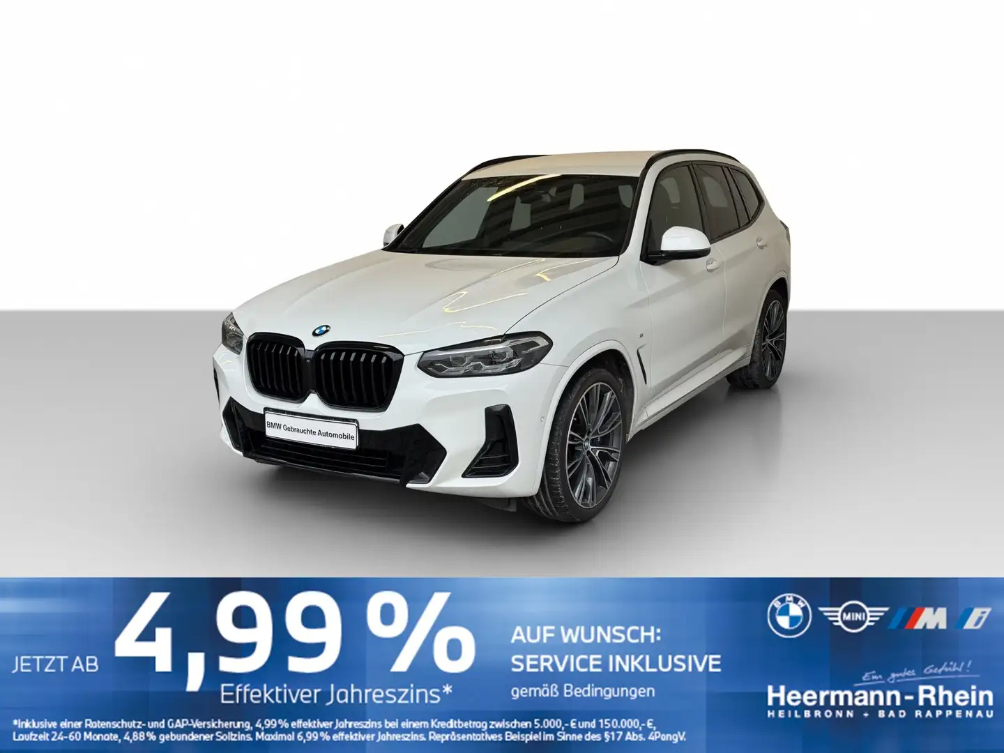 BMW X3 xDrive20dA M Sport NaviProf.LED.ParkAss.MBrem Weiß - 2
