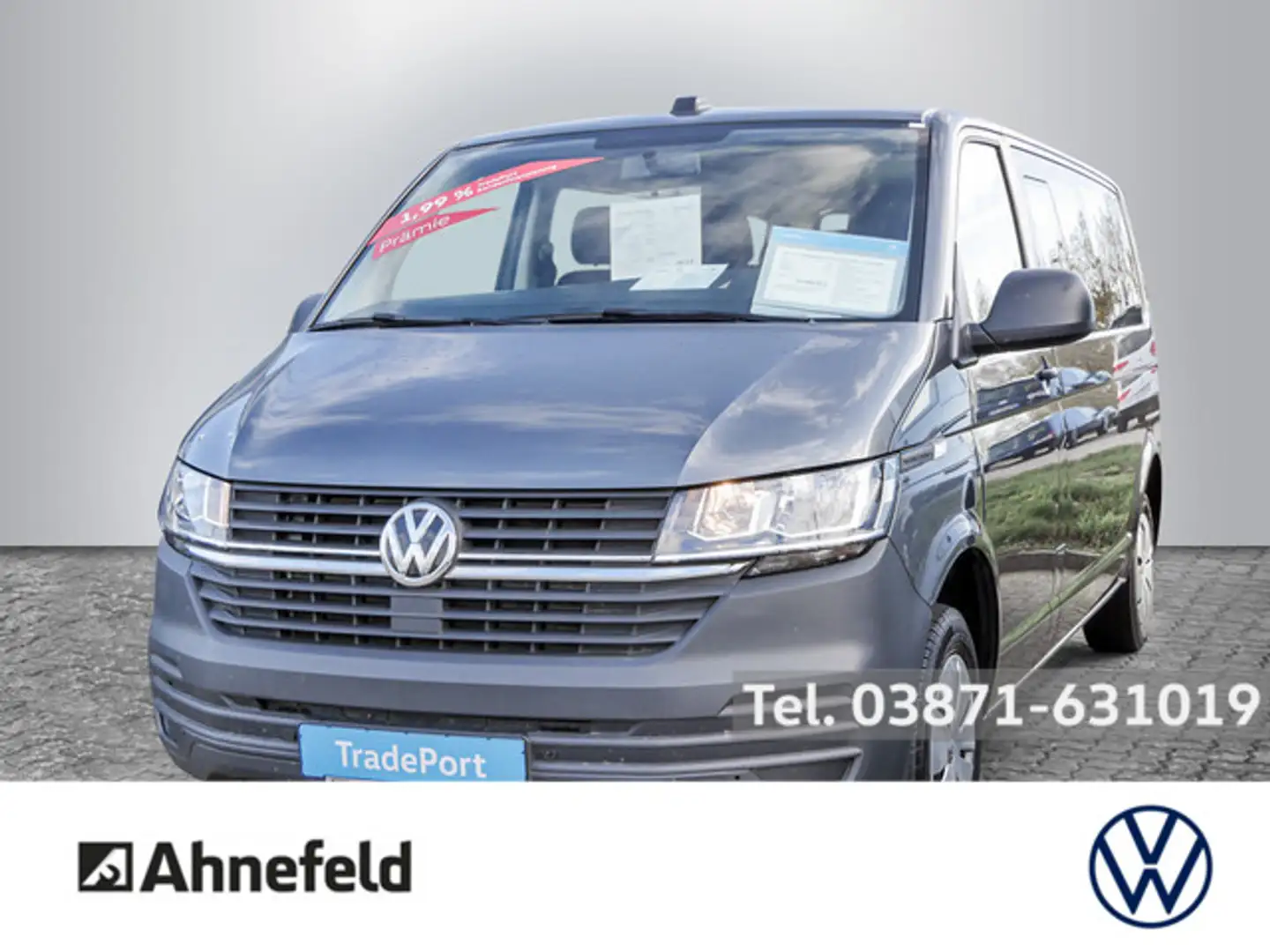 Volkswagen T6.1 Transporter 2.0 TDI Kombi KLIMA PDC Gris - 1