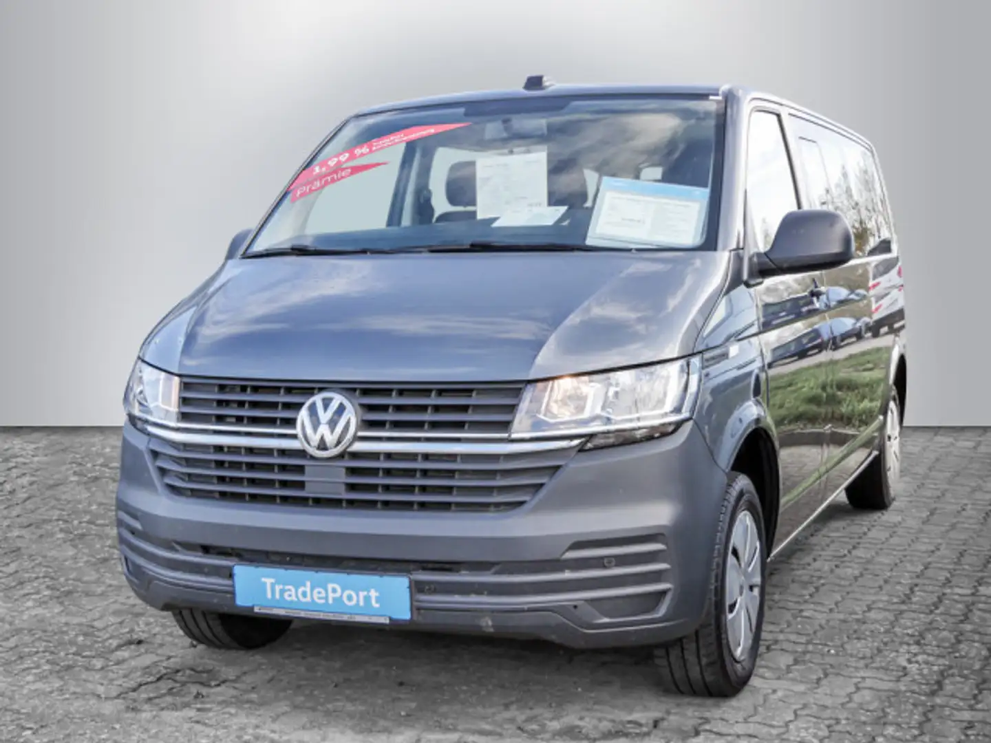Volkswagen T6.1 Transporter 2.0 TDI Kombi KLIMA PDC Gris - 2