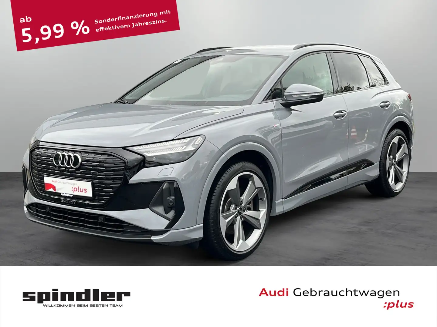 Audi Q4 e-tron S-Line 50 quattro / Matrix, Sonos, AHK Grau - 1