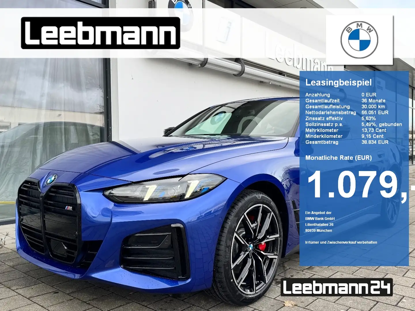 BMW 440 Mi xDrive Gran Coupé M-Pro M-Sitze/Carbon/AHK Bleu - 1