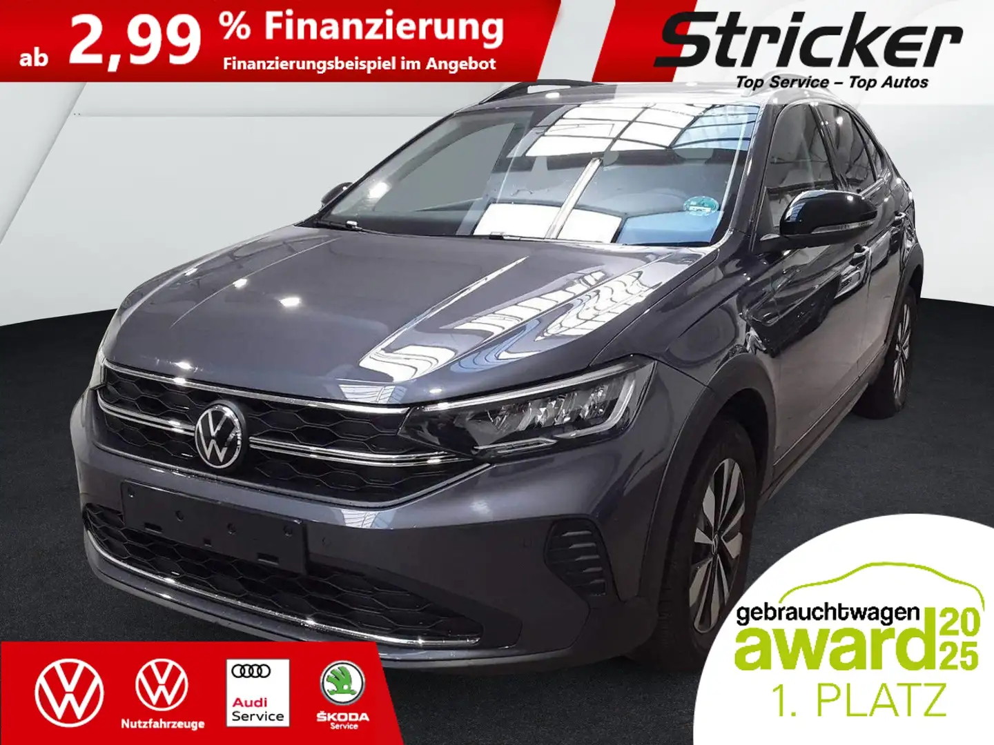 Volkswagen Taigo Goal 1.0 TSI 191,-ohne Anzahlung Navi ACC Grau - 2