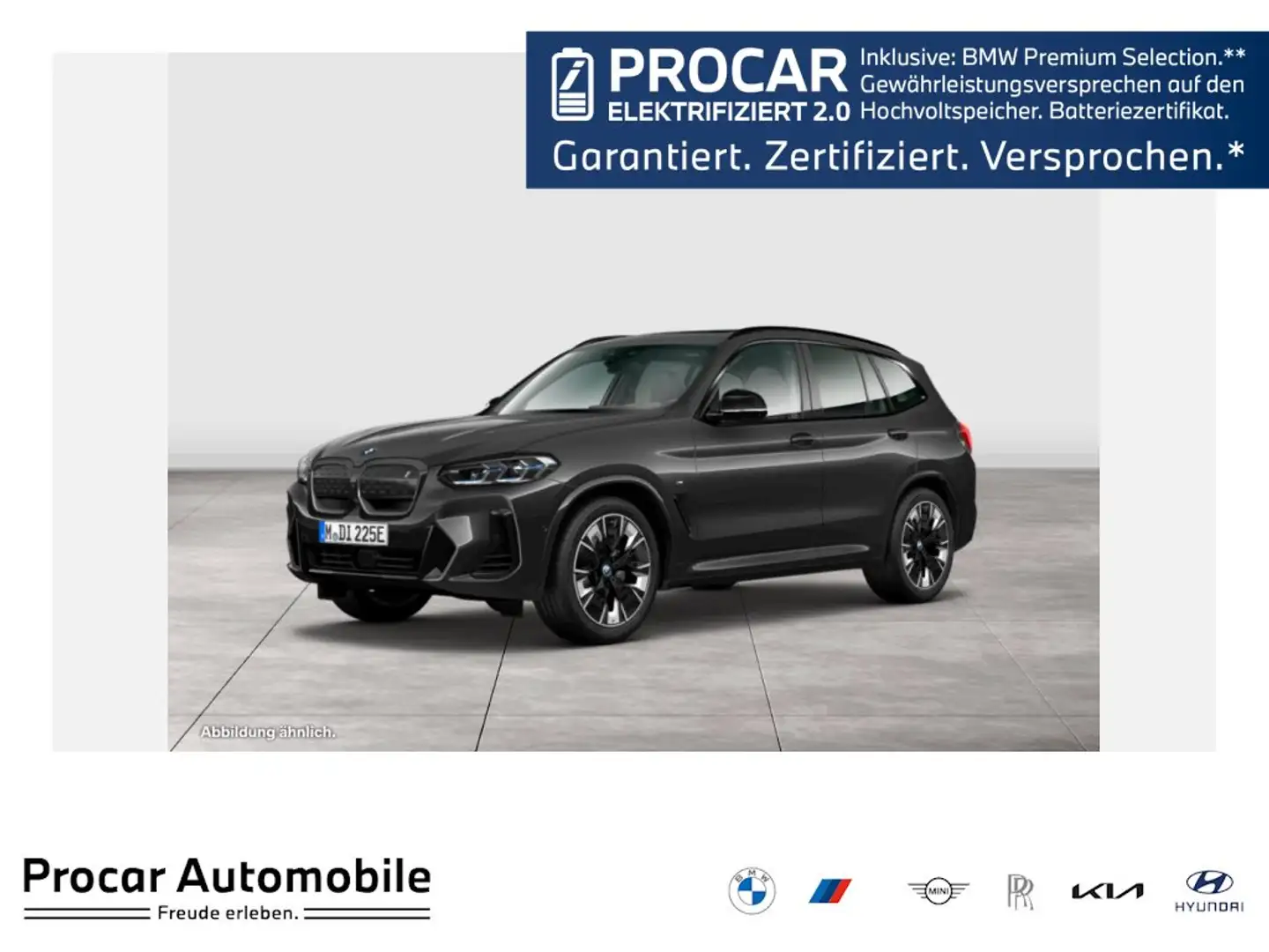 BMW iX3 Impressive M SPORT+HUD+PANO+ACC+AHK+360°+NAVI Grau - 1