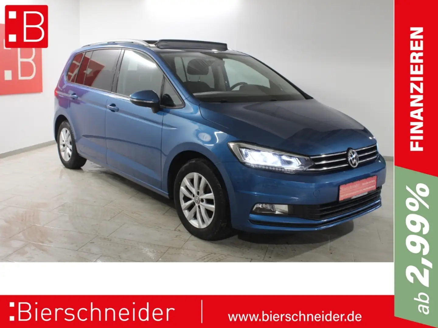 Volkswagen Touran 1.4 TSI Allstar 16 LED PANO Azul - 1