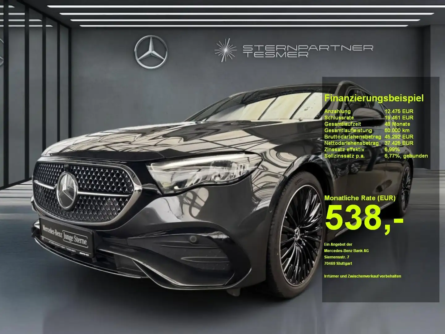 Mercedes-Benz E 300 de T AMG, 20'', DISTR, AHK, Keyless, Kamer Grau - 1