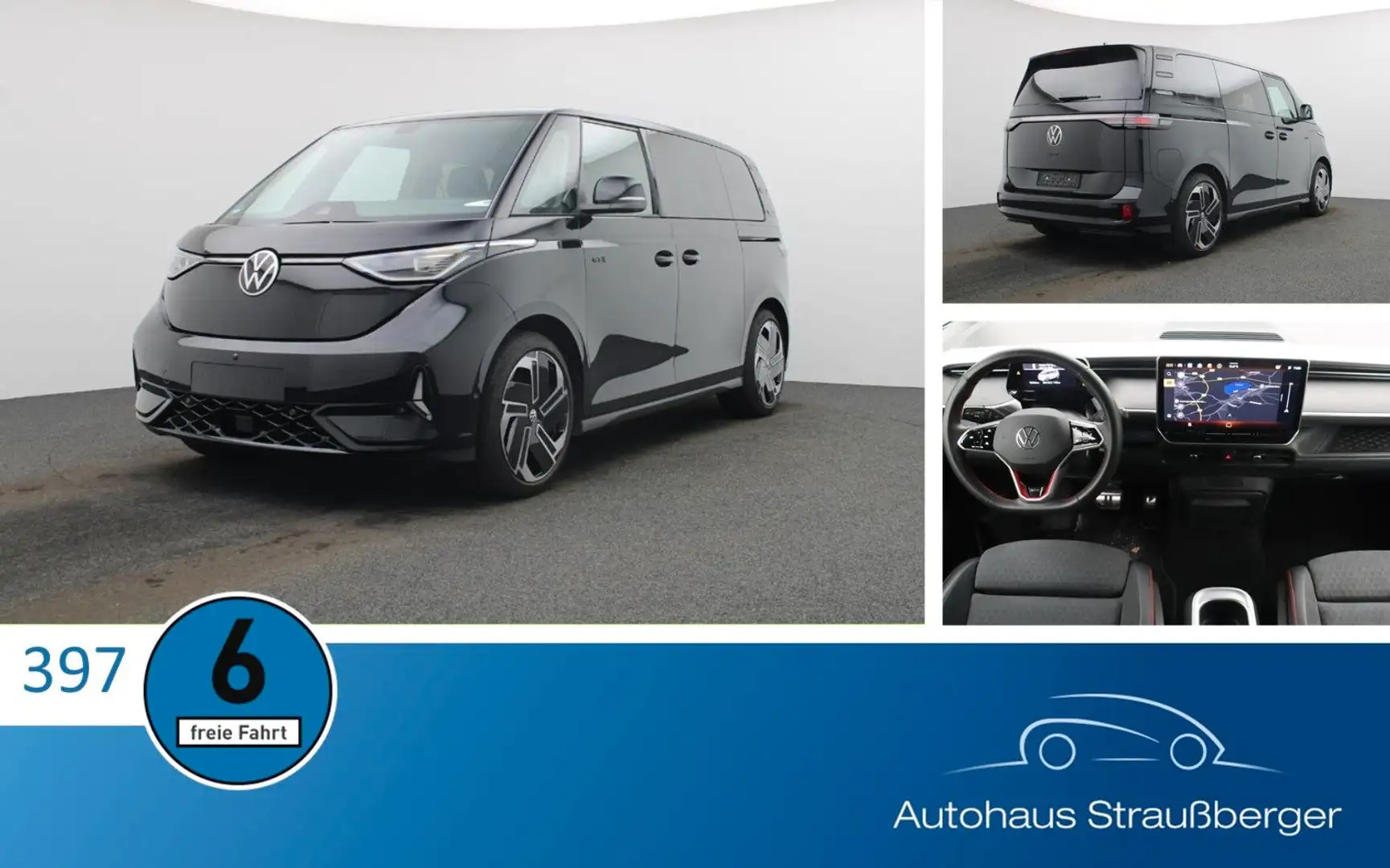 Volkswagen ID. Buzz 250 kW GTX 4MOTION ACC AHK HUD H/K 360° Fekete - 1