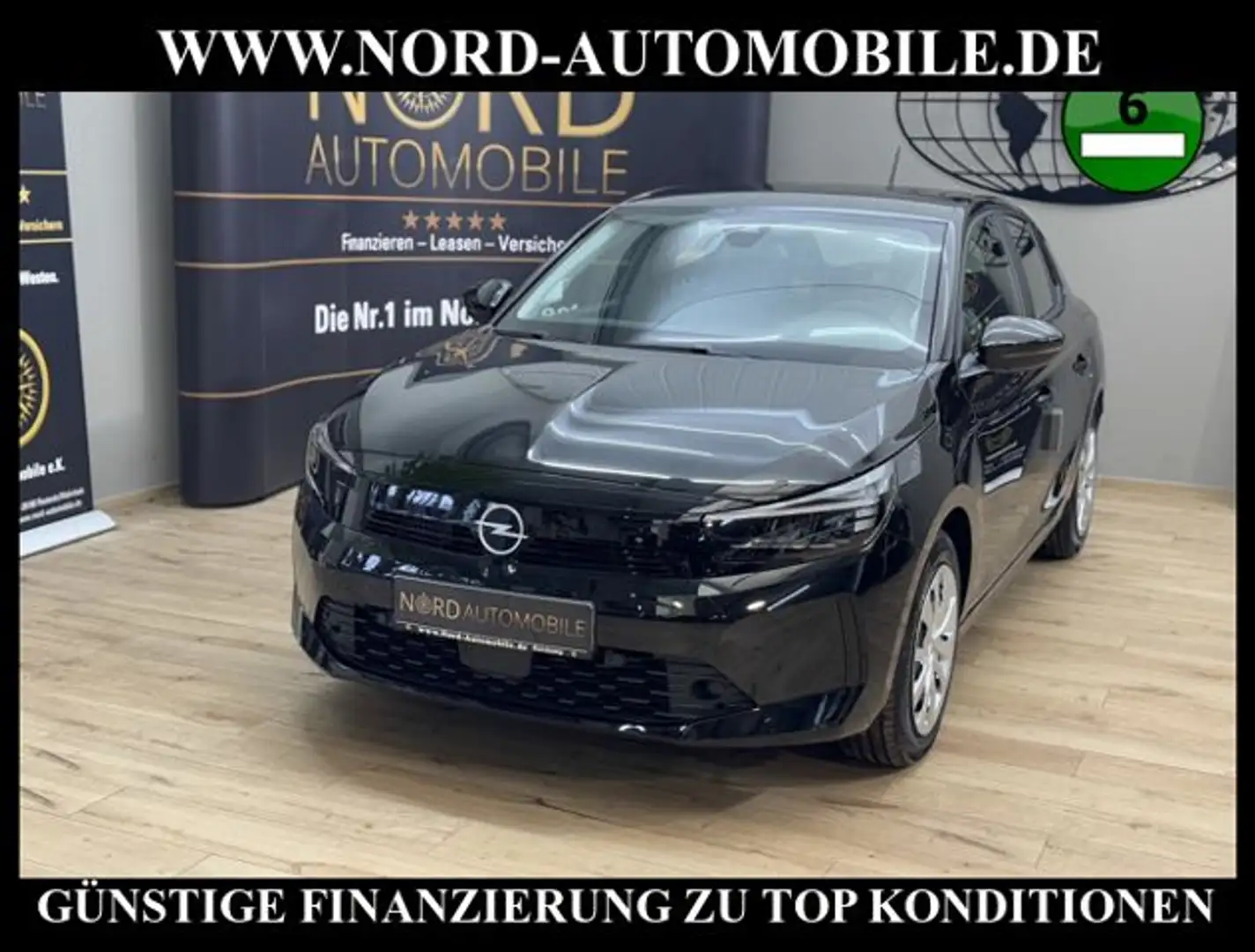 Opel Corsa F 1.2 Turbo Automatik Klima*Spurhalte*LED* Black - 1