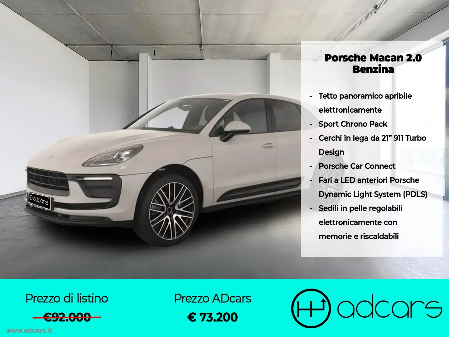 Porsche Macan 2.0 Benzina TETTO PANORAMICO + SPORT CHRONO PACK Grigio - 1