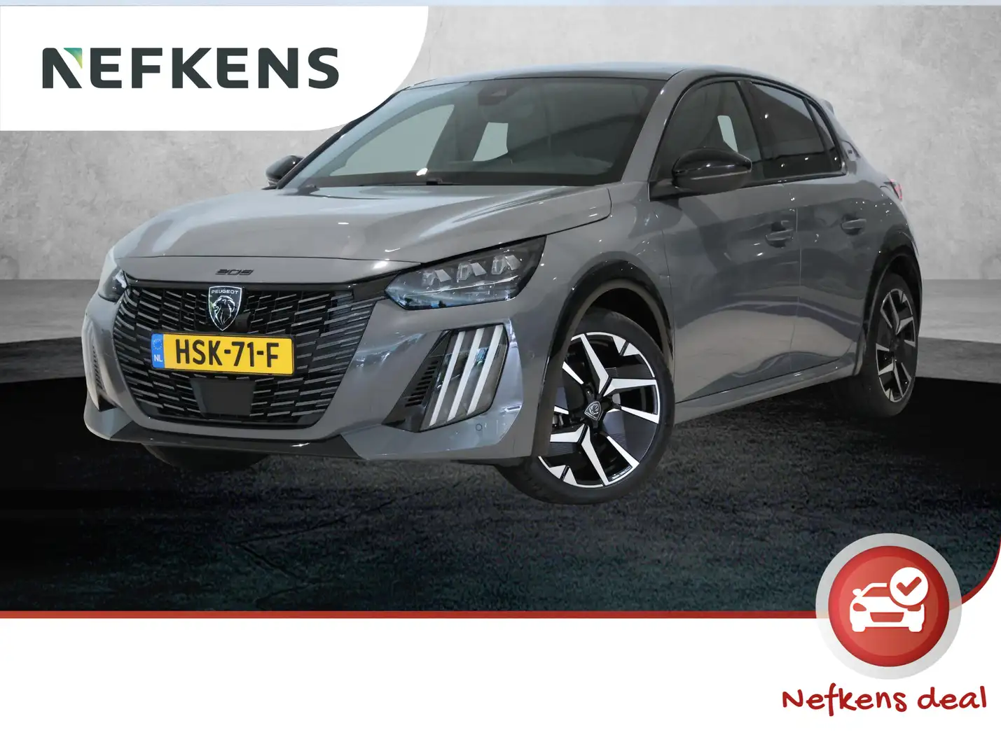 Peugeot 208 1.2 Hybrid 136 pk GT Automaat | Panoramadak | Navi Grijs - 1
