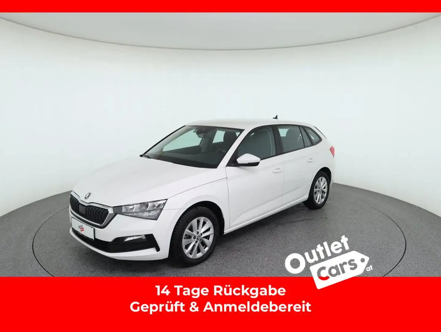Skoda Scala 1.0TSI Sport DSG LED+LM+PDC+ASSIST+KLIMA Weiß - 1