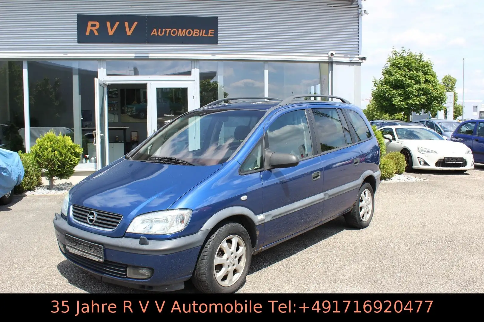 Opel Zafira 2.2 16V Sportsline, Klima, Schiebedach, Bleu - 1