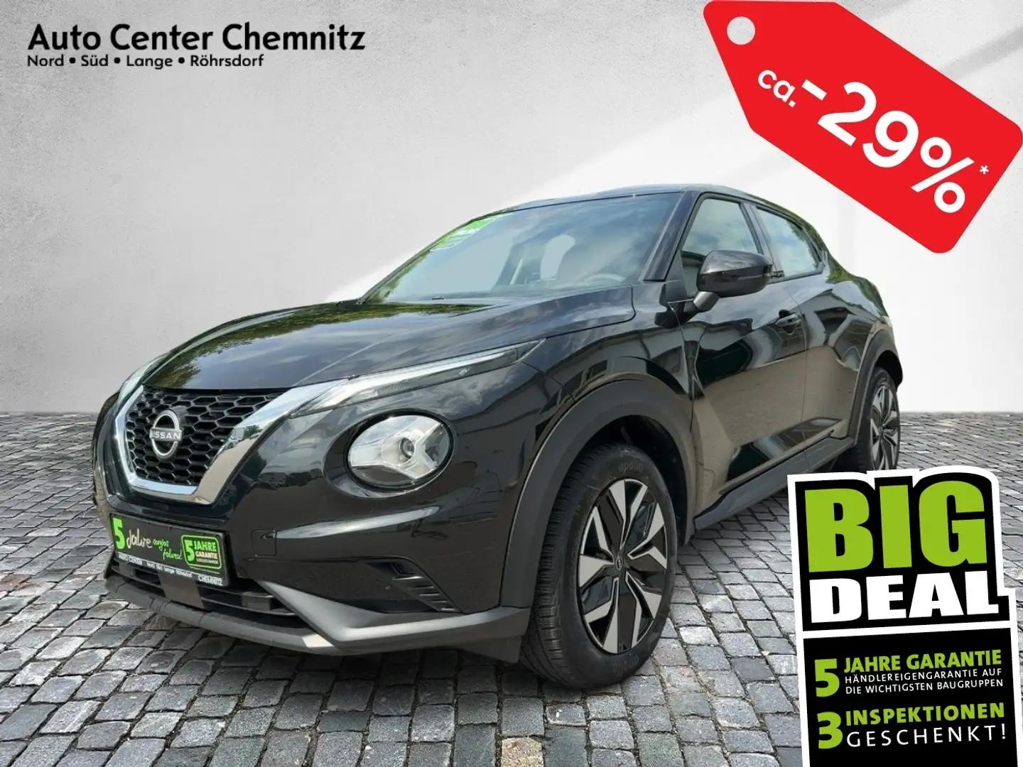 Nissan Juke 1.0 DIG-T Acenta LED/SHZ/KlimaA/Kamera Schwarz - 1