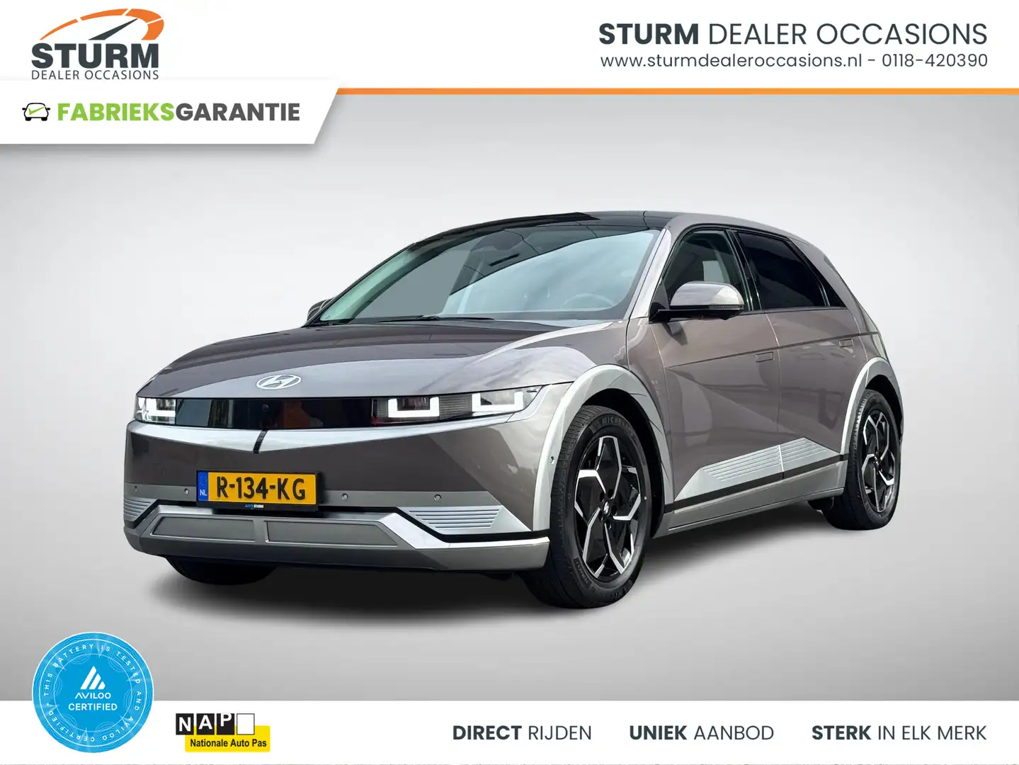 Hyundai IONIQ 5 Lounge 77.4 kWh SoH 98% Panoramadak, Long Range Brun - 1