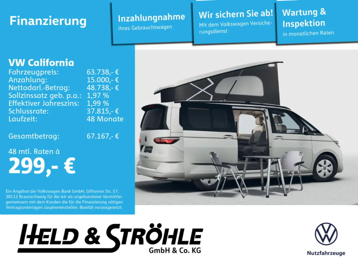 Volkswagen beach Camper, Bestellfzg.- 5Jahre Gar Bianco - 1