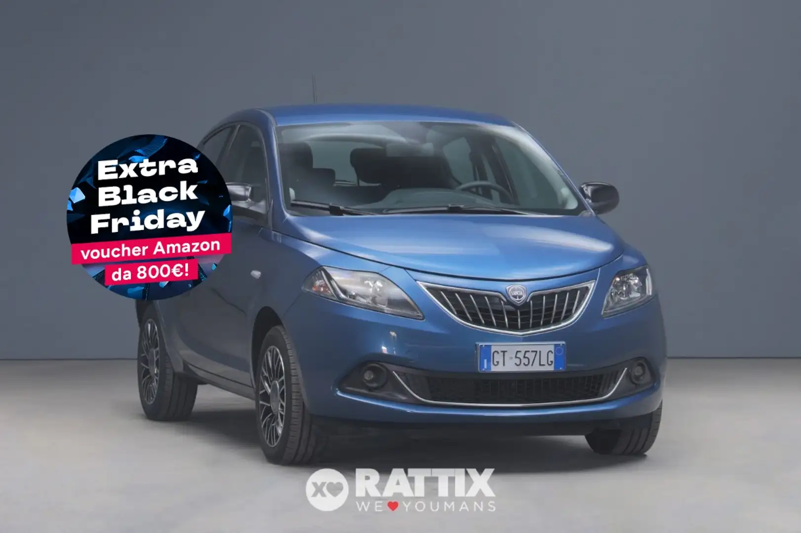 Lancia Ypsilon 1.0 Firefly Hybrid 70CV Platino Bleu - 1