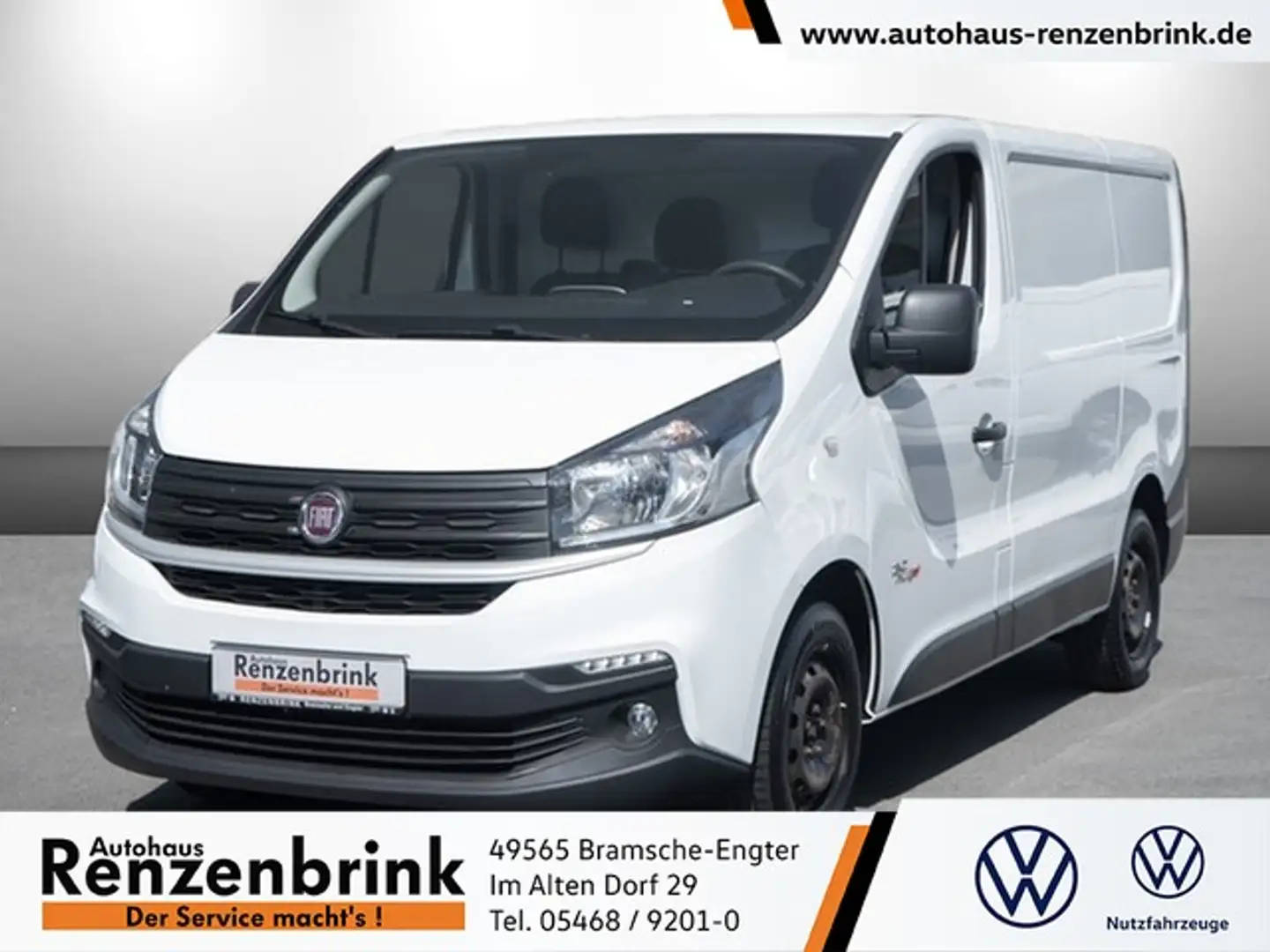 Fiat Talento Kasten L1H1 Klima Navi PDC Heckflügeltüren Weiß - 1